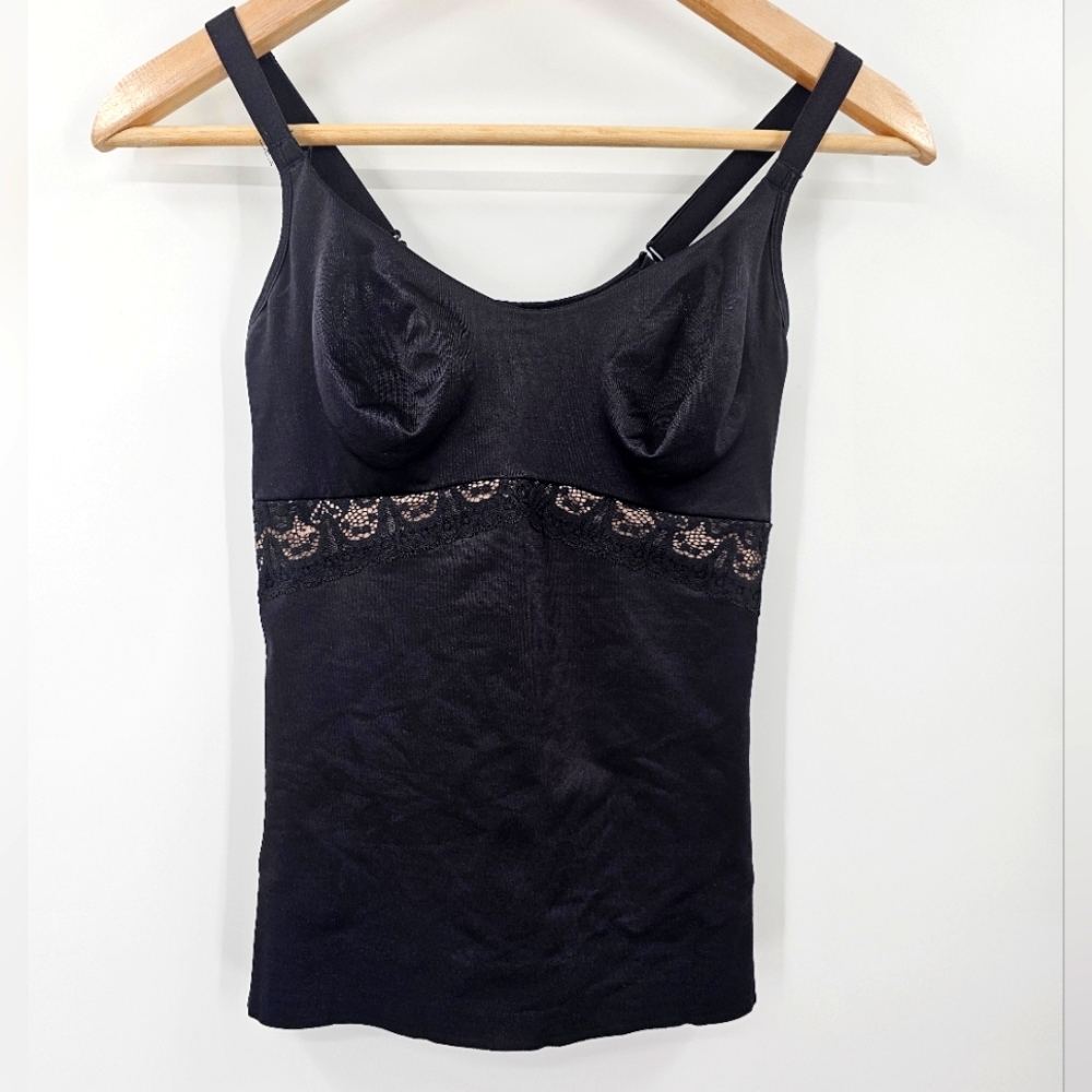 Ruby Ribbon Body Shaper Bra Black Nude Size 34
